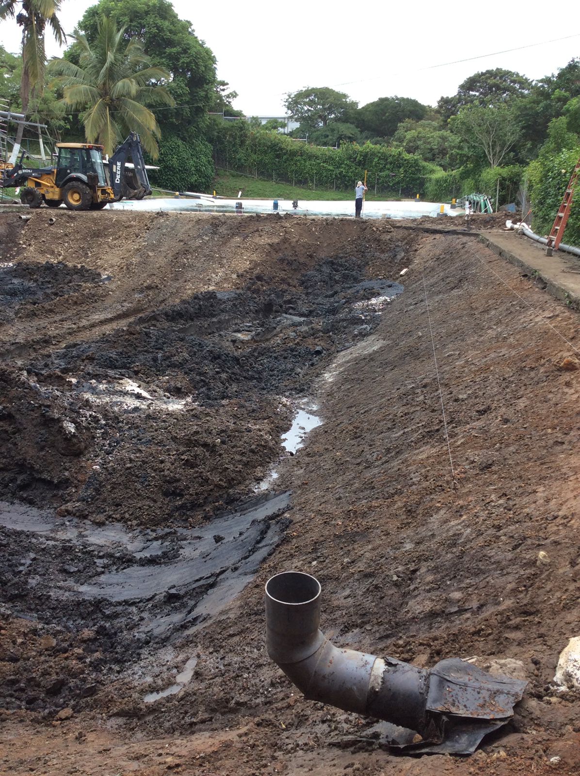 Laguna de oxidación vista general